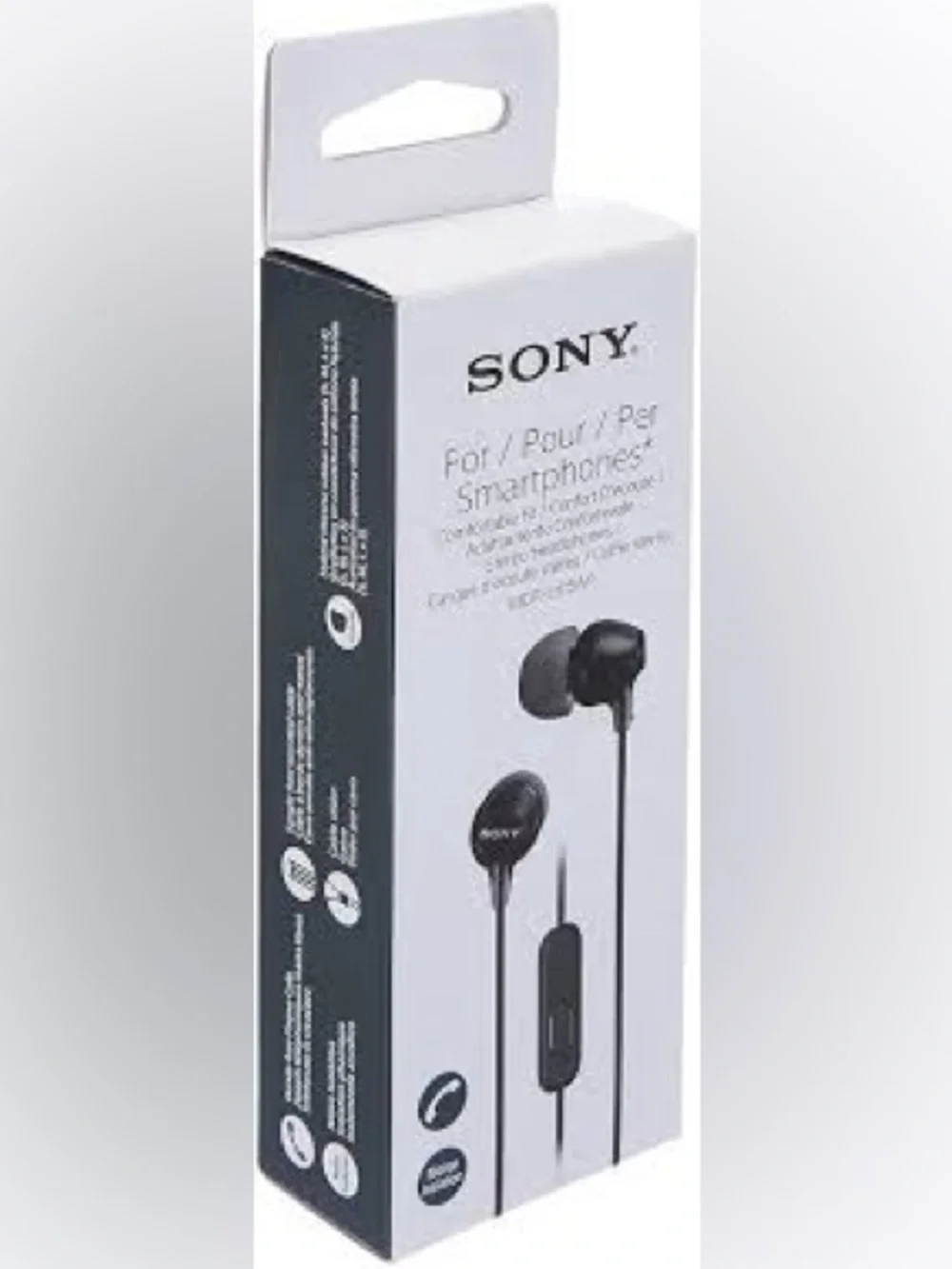 Sony In-Ear Wired Earphones in Black #E6